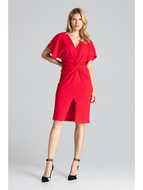FIGL FIGL Φόρεμα M687 Κόκκινο Regular Fit