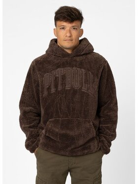 PITBULL PITBULL Bluza ARAGON NORTON Brązowy Regular Fit