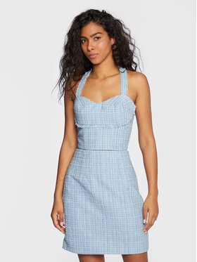 Guess Guess Marškinėliai W3RH52 WF5A0 Mėlyna Slim Fit