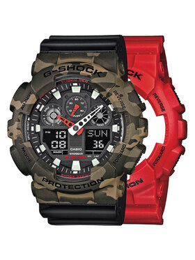 Casio Casio Hodinky SET GA-100B-4AER + BEZEL 10507070 + PASEK 10347688 Černá