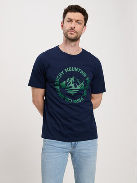 Cross Jeans Cross Jeans T-Shirt 16017-001 Granatowy Regular Fit