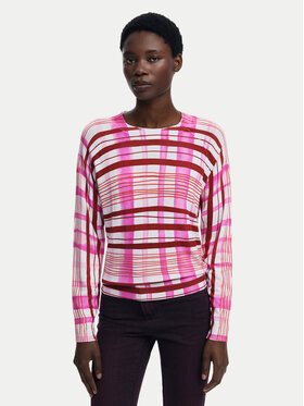 Desigual Desigual Svetr Noruega 25WWJF41 Červená Regular Fit