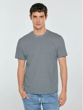 BIG STAR BIG STAR T-Shirt GARRI_403_150 Granatowy Basic Fit