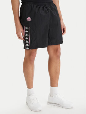 Kappa Kappa Športne kratke hlače 322B8GW Črna Comfort Fit
