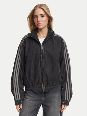 adidas adidas Jeansová bunda Firebird Jacket KT4233 Černá Regular Fit