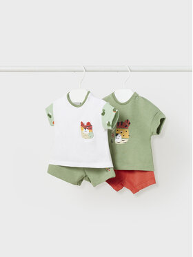 Mayoral Mayoral Completo 2 T-shirt e pantaloncini 1629 Multicolore Regular Fit