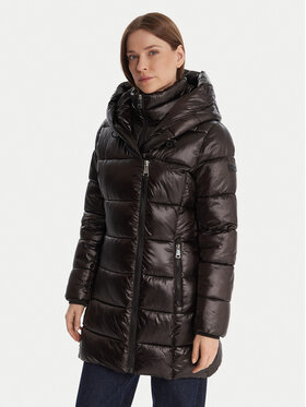 DKNY DKNY Пуховик DLEMPU99 Чорний Regular Fit