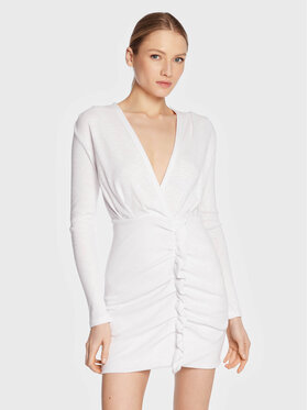 IRO IRO Sukienka dzianinowa Diamante AS232 Biały Slim Fit