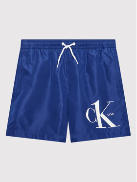 Calvin Klein Swimwear Calvin Klein Swimwear Szorty kąpielowe KV0KV00002 Granatowy Regular Fit