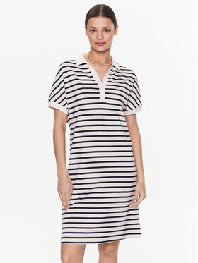 Tommy Hilfiger Tommy Hilfiger Vestito da giorno WW0WW38639 Écru Relaxed Fit