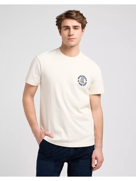 Lee Lee T-Shirt WW GRAPHIC TEE Biały Relaxed Fit