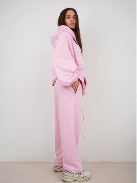 MissDenim MissDenim Spodnie dresowe Double Belt Sweatpants Różowy Oversize