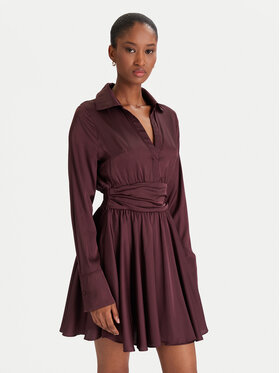 Guess Guess Sukienka koktajlowa W5YK00 WF1T2 Brązowy Regular Fit