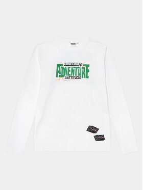 OVS OVS Halenka MINECRAFT 1891415 Bílá Regular Fit