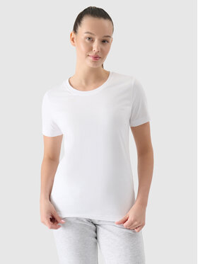 4F 4F T-Shirt NOS Bílá Regular Fit