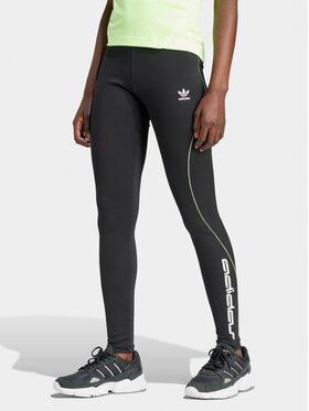 adidas adidas Leggings Graphic IT9700 Fekete Slim Fit