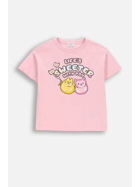 Coccodrillo Coccodrillo T-Shirt WC6143201SGK-007 Růžová Regular Fit