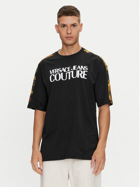 Versace Jeans Couture Versace Jeans Couture Tricou 76GAH613 Negru Regular Fit
