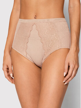 SPANX SPANX Klasikinės kelnaitės aukštu juosmeniu Spotlight On Lace 10218R Smėlio