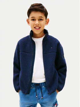 Tommy Hilfiger Tommy Hilfiger Felpa di pile KS0KS00739 Blu scuro Regular Fit