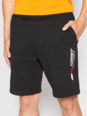 Tommy Hilfiger Tommy Hilfiger Sportske kratke hlače Essentials MW0MW22741 Crna Relaxed Fit