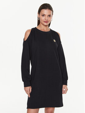 Liu Jo Sport Liu Jo Sport Úpletové šaty TA3035 FS927 Čierna Loose Fit
