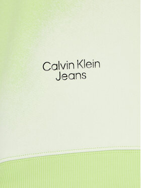 Calvin Klein Jeans Majica Dugih Rukava Spray IU0IU00549 Zelena Regular Fit