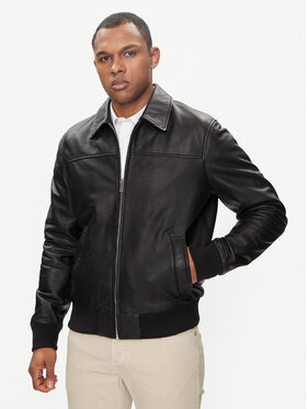 Serge Pariente Serge Pariente Geacă de piele Amos Negru Regular Fit