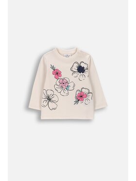 Coccodrillo Coccodrillo Longsleeve WC6143101FGN-003 Kremowy Regular Fit