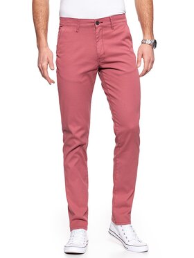 Wrangler Wrangler Chinosy CHINO Różowy Slim Fit
