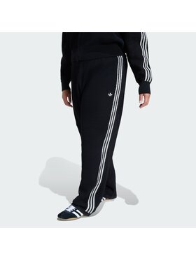 adidas adidas Spodnie dresowe Knitted Crotchet Firebird Czarny Regular Fit