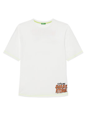 United Colors Of Benetton United Colors Of Benetton T-shirt 3I1XC10P6 Bijela Regular Fit