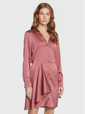 Guess Guess Sukienka koszulowa Alya W2BK83 WF1T2 Różowy Regular Fit