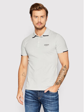 Guess Guess Polo Nolan M2YP66 J1311 Szary Extra Slim Fit