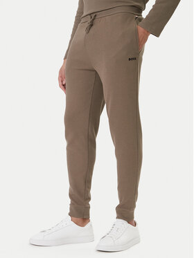 BOSS BOSS Jogginghose Waffle 50535878 Braun Regular Fit