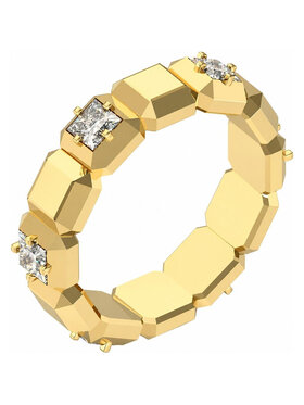 Guess Guess Prsteň JUBR06181JWYG58 Zlatá