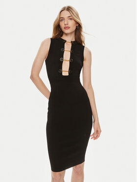 Elisabetta Franchi Elisabetta Franchi Sukienka koktajlowa AM-50S-41E3-V500 Czarny Slim Fit