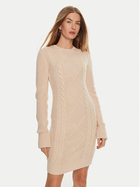 Guess Guess Rochie tricotată Serena W4BK17 Z3HW0 Bej Regular Fit
