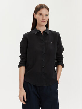 Tommy Hilfiger Tommy Hilfiger Hemd WW0WW42037 Schwarz Relaxed Fit