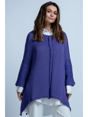 Fobya Fobya Sweter F1851 Fioletowy Oversize