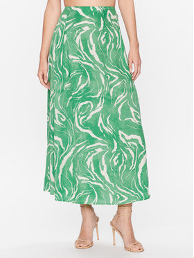 Selected Femme Selected Femme Maxi suknja 16089032 Zelena Regular Fit