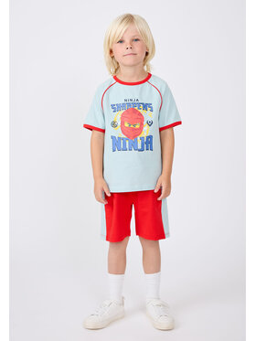 LEGO LEGO Komplet t-shirt i szorty sportowe Taj305 Turkusowy Regular Fit