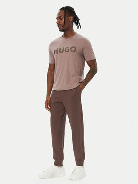 HUGO HUGO T-särk Dulivio 50467556 Pruun Regular Fit