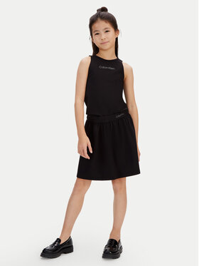 Calvin Klein Calvin Klein Spódnica Punto Milano LVCKSJC20G Czarny Regular Fit