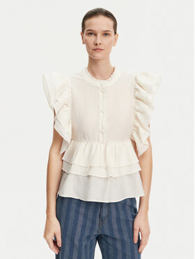 Munthe Munthe Bluse Fulton 251104325132 Écru Regular Fit