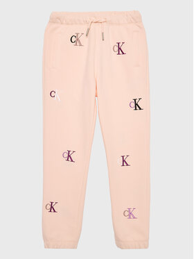 Calvin Klein Jeans Calvin Klein Jeans Pantaloni trening Monogram IG0IG01906 Roz Regular Fit