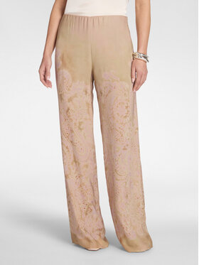 Elena Mirò Elena Mirò Spodnie materiałowe P026P000479N001 Kremowy Regular Fit