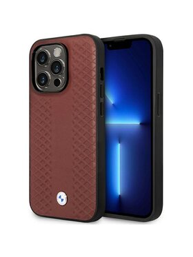 BMW Motorsport BMW Motorsport Etui na telefon iPhone 14 Pro Max Bordowy