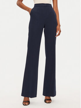 Maryley Maryley Kalhoty z materiálu 24IB587/43BL Tmavomodrá Regular Fit