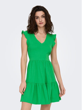 ONLY ONLY Sukienka letnia May 15226992 Zielony Regular Fit